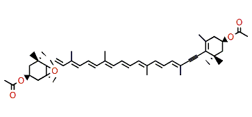 (3S,3�R,5S,6R)-7',8'-Didehydro-5,6-epoxy-5,6-dihydro-beta,beta-carotene-3,3'-diol diacetate